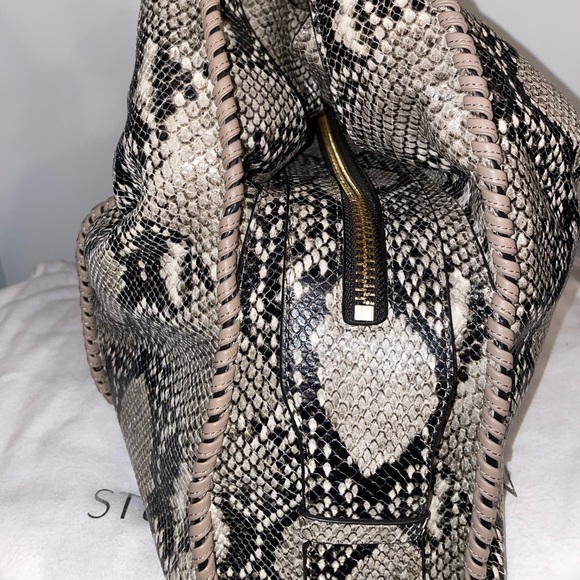 Stuart Weitzman Coquette Bag- Python Embossed Leather. - Picture 2 of 5